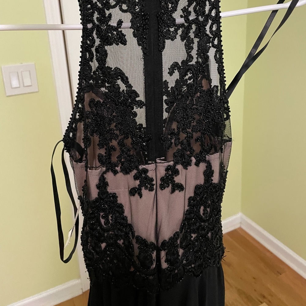 Black prom party wedding dress